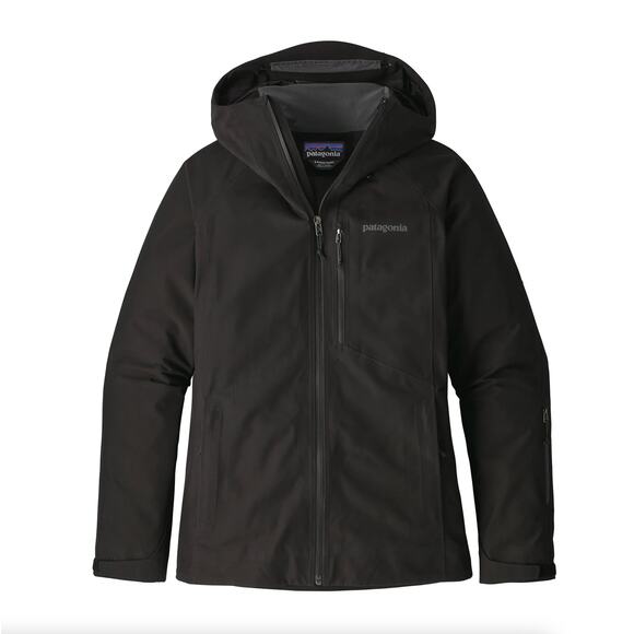 PATAGONIA Women's Powder Bowl Jacket Black Sz Medium - Picture 1 of 9